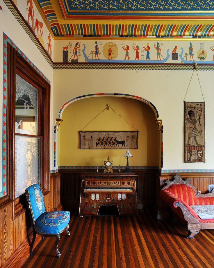 Egyptian Revival Room, The Armour-Stiner Octagon House, Irvington, NY